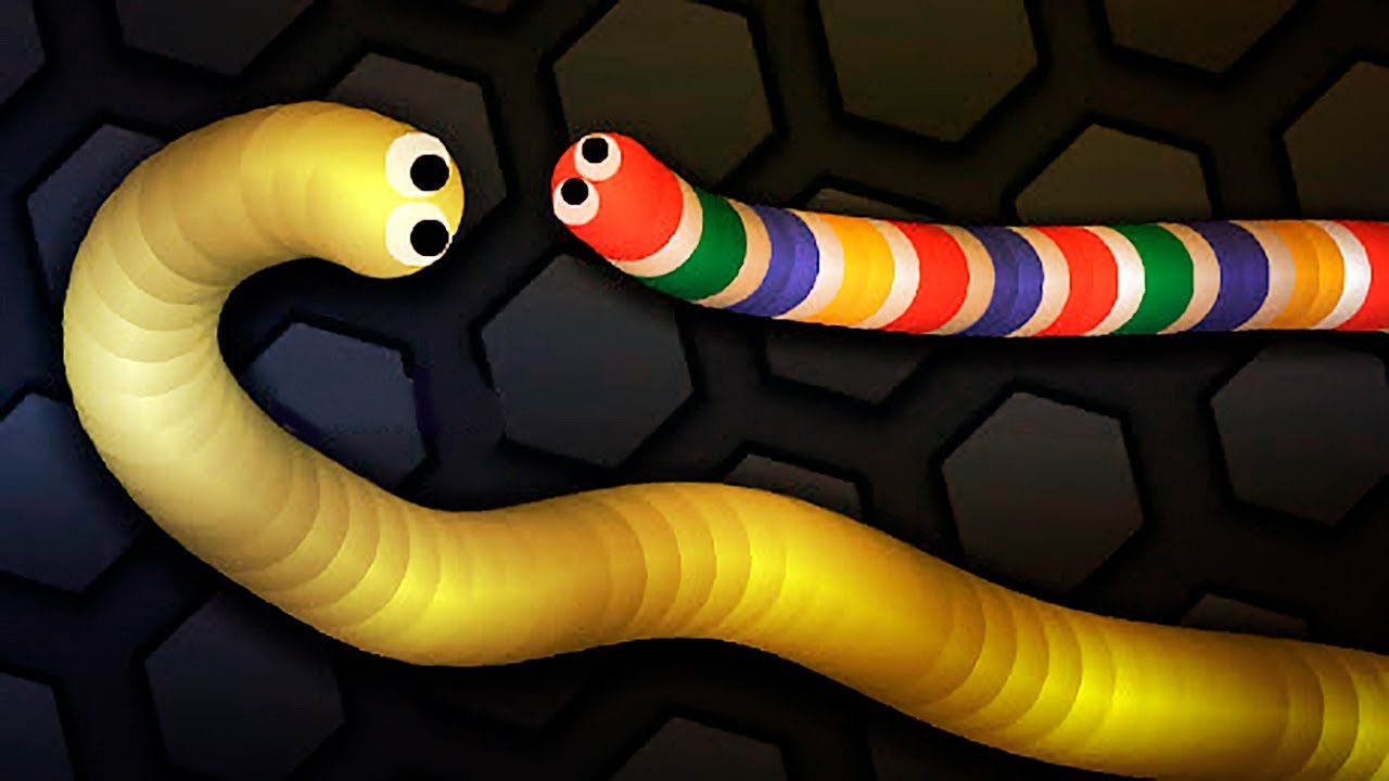 КАК Играть в Слизарио (Slither.io) мультяшная игра про червяка