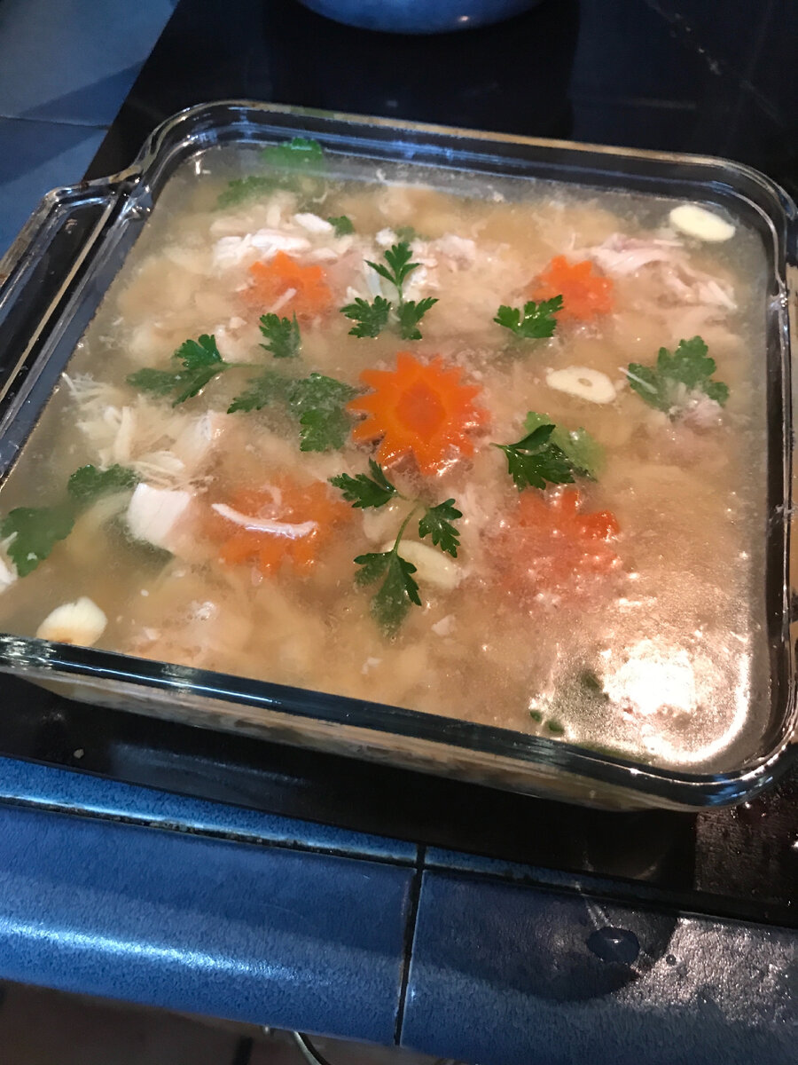 Вид на холодец. 