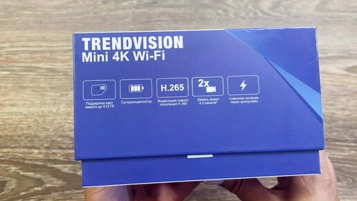 TrendVision Mini 4K 2CH Pro - компактный 4К регистратор с второй камерой