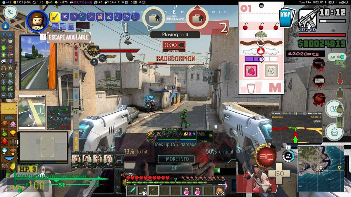 В RPG интерфейс ощущается примерно так же