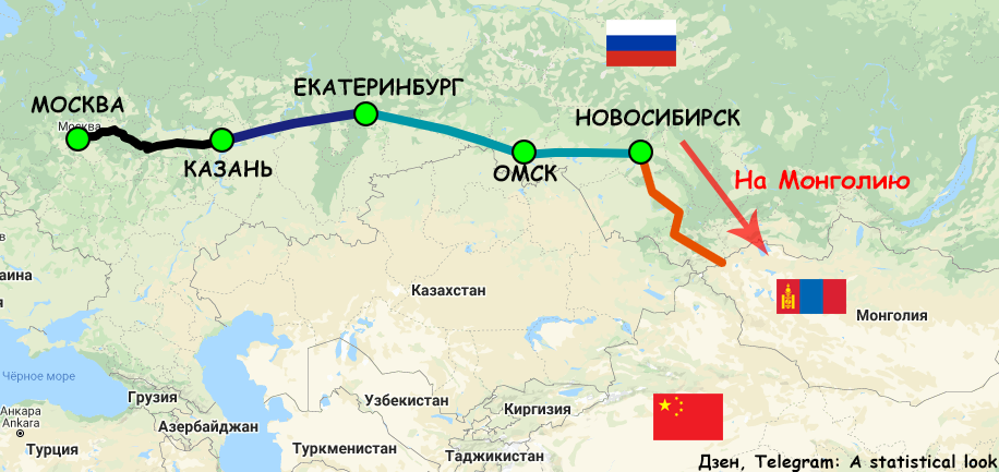 Карта автомобильных дорог монголии