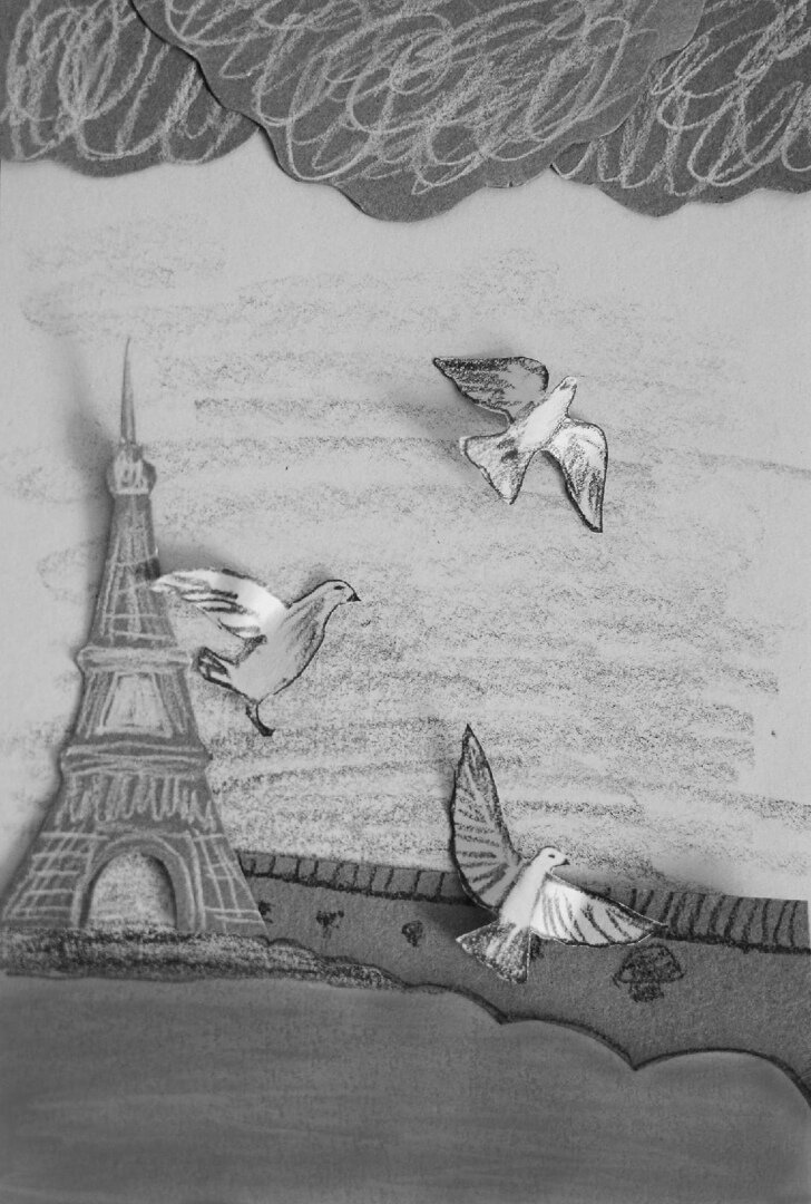 Иллюстрация Елены Бодровой к повести "Никому не нужно небо"