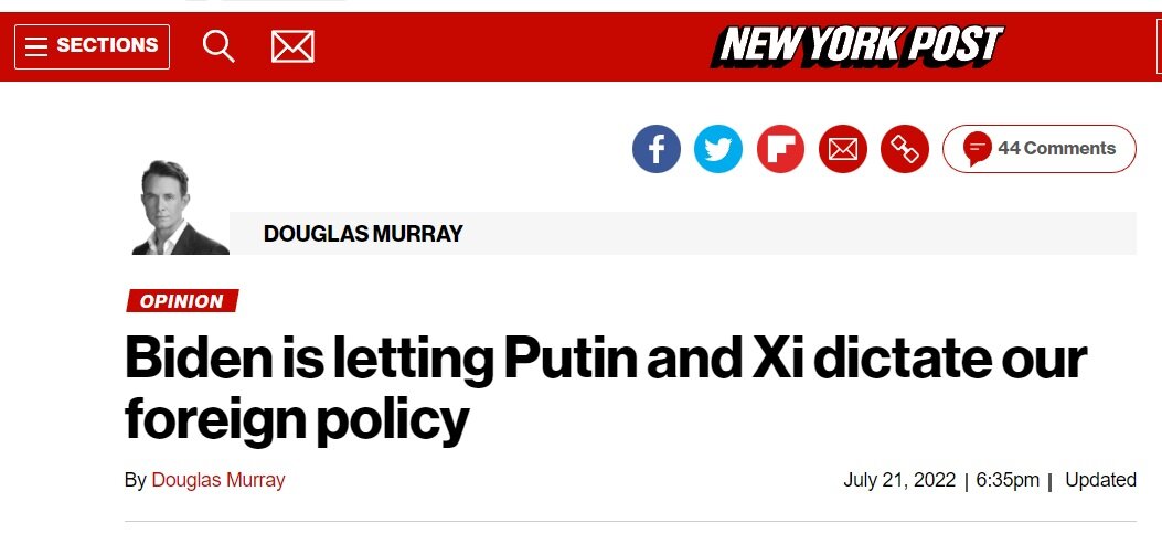 Заголовок статьи на сайте The New York Post.