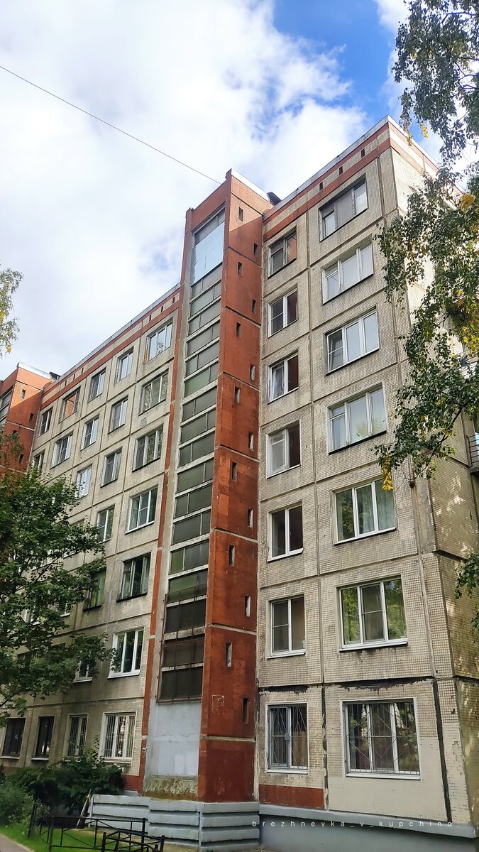 Семиэтажная хрущёвка серии Э-5-58 на Ланском шоссе, д. 10, корп. 5. Фото моё. 