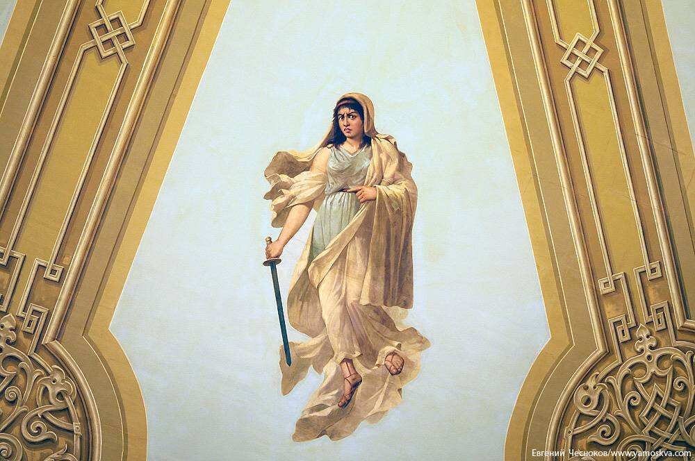 Плафон зрительного зала Большого театра. Мельпомена. Фото Евгения Чеснокова, 2017.