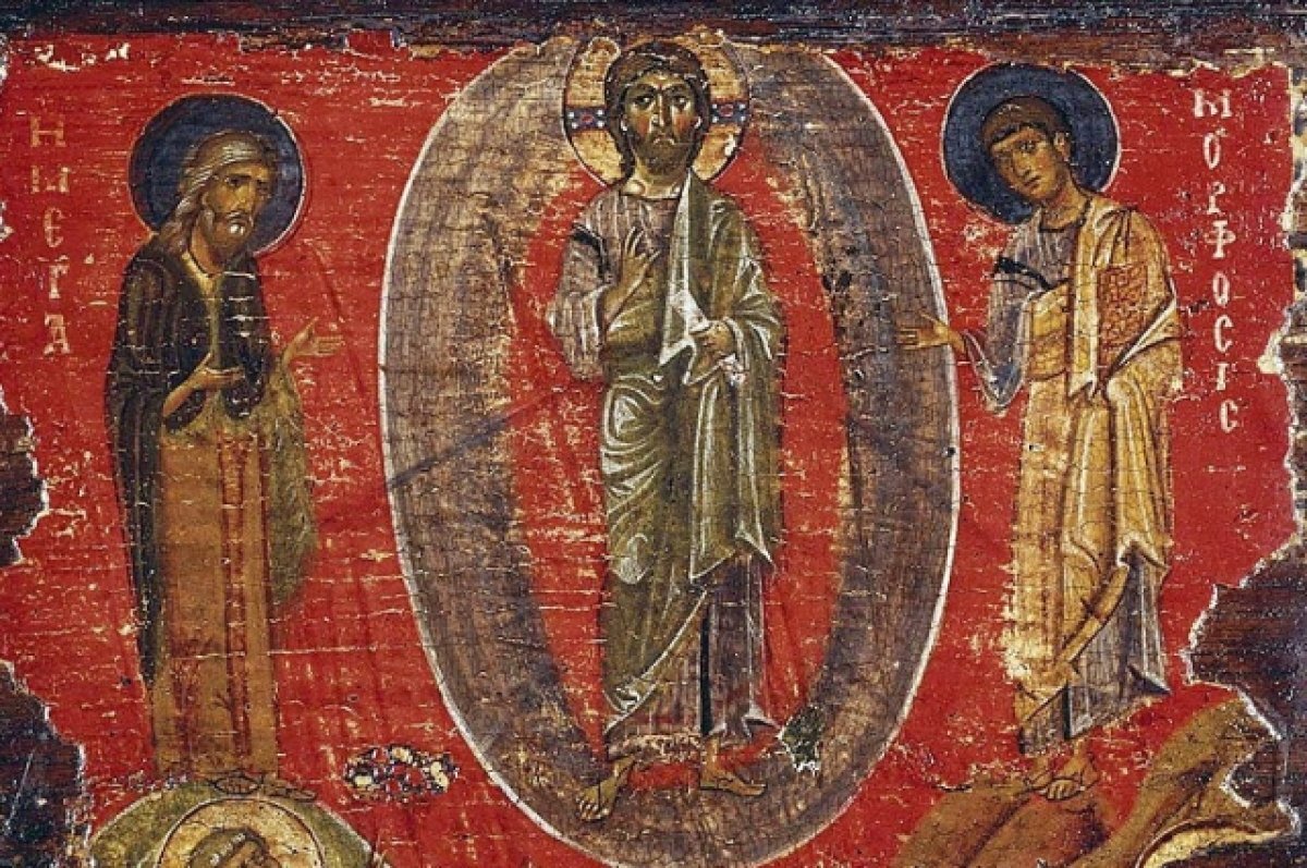    Преображение Господне. Икона. Византия. XII в. СПб, Эрмитаж.