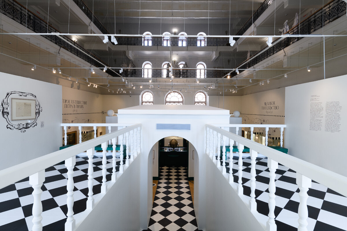 Выставка «Петр Великий. Путешествия в Европу» в 2022 г. Выставочный зал № 36.