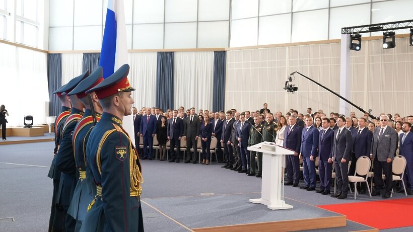   Церемония вступления Андрея Воробьева в должность губернатора © Пресс-служба Губернатора и Правительства Московской области
