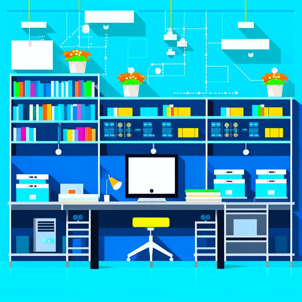 Рабочее место в библиотеке