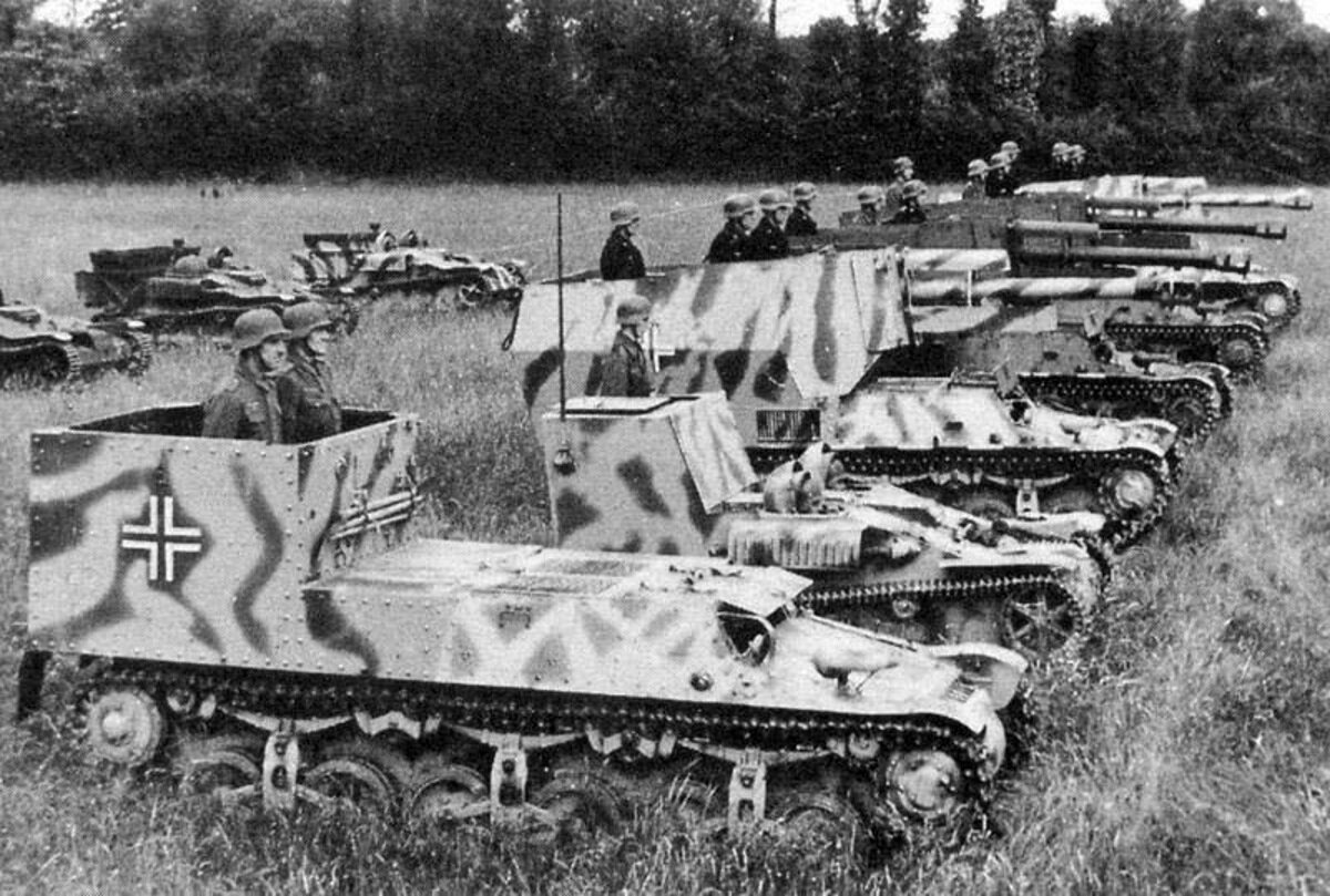 Бронетехника вермахта 1941 года. Транспортер Lorraine 37l. САУ Lorraine 37l 44ffl.