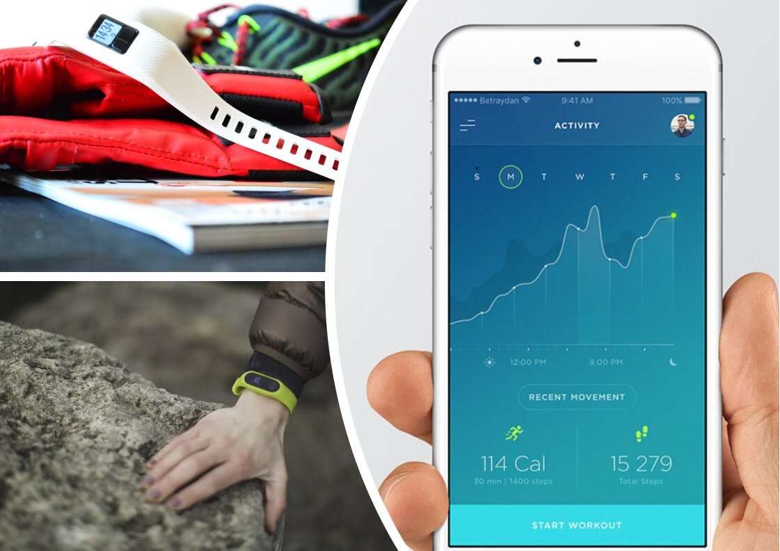 Фитнес-трекер и приложение для смартфона