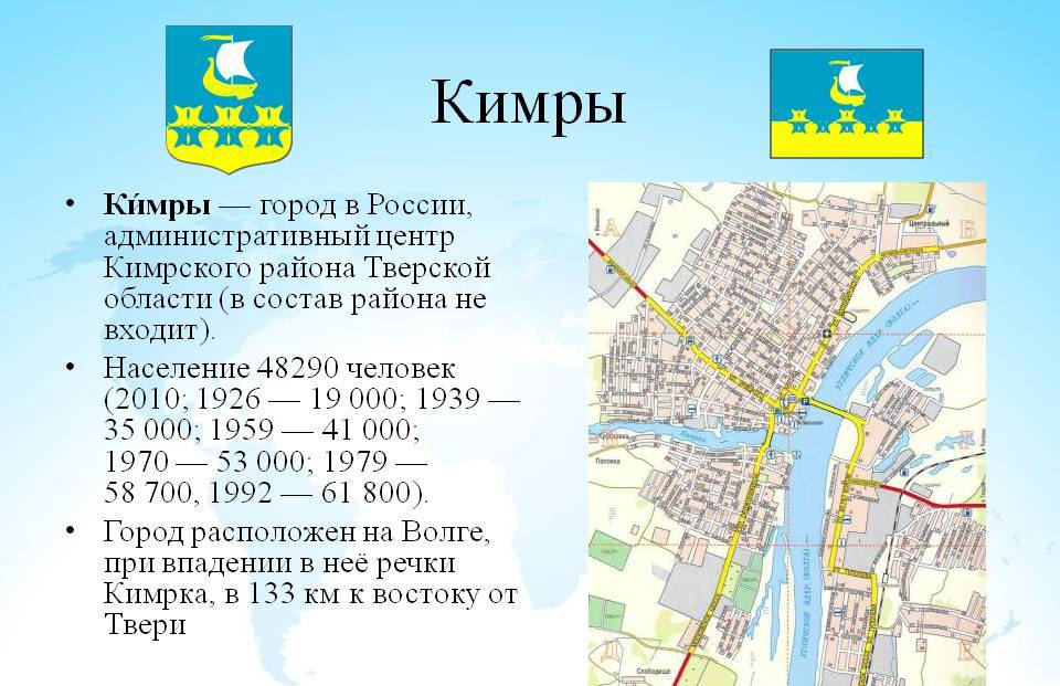 Карта кимры с улицами и номерами домов