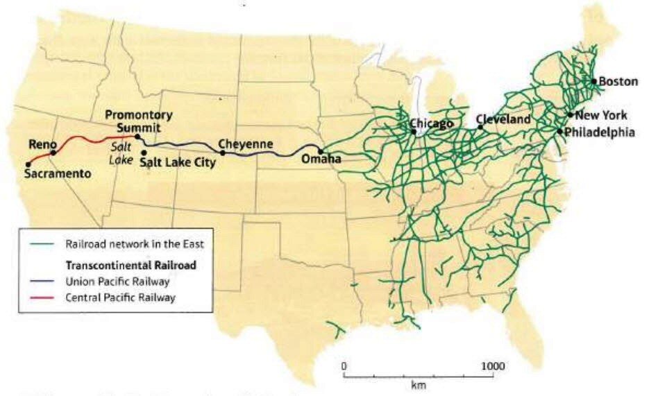 Путь сша. Трансконтинентальная железная дорога США 19 век. Железные дороги США 19 век карта. Первая трансконтинентальная железная дорога США карта. Железные дороги 19 века США.