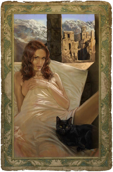 Цензурированная карточка из самого начала игры