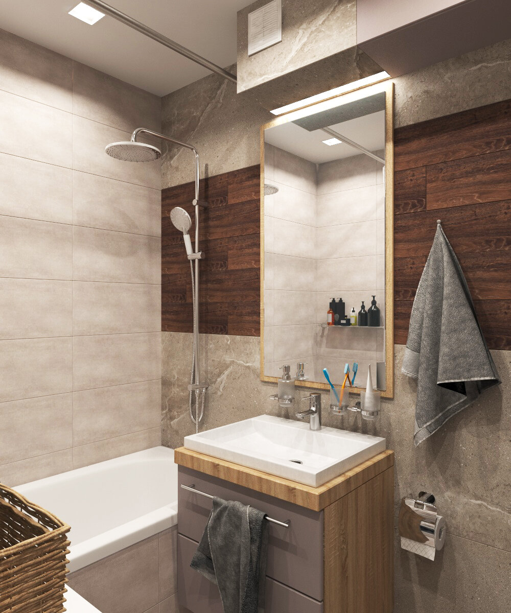 Идеи создания дизайна маленькой ванной комнаты