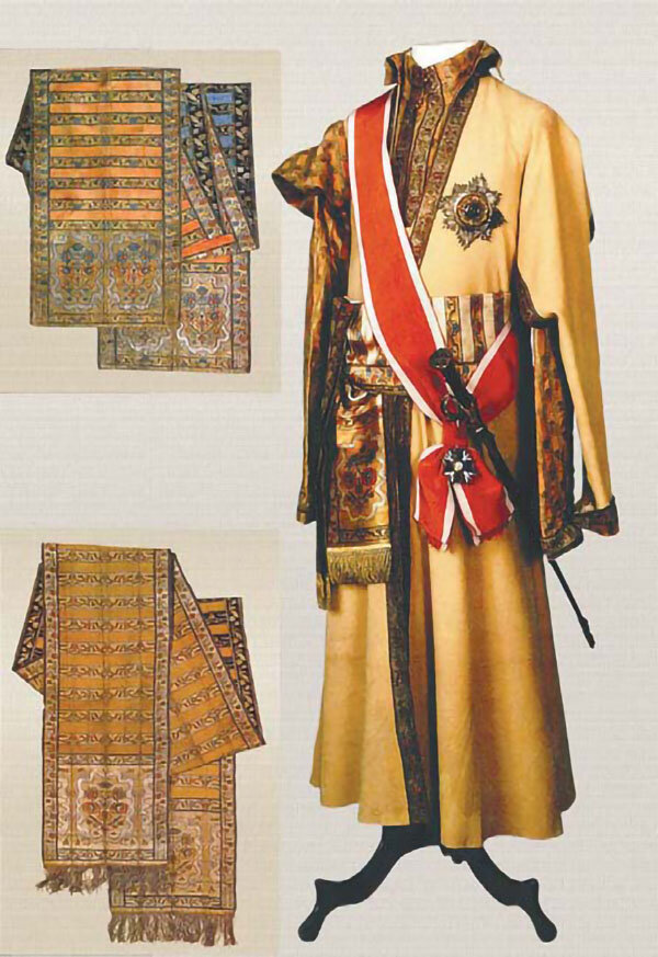 Парадный костюм с использованием слуцкого пояса