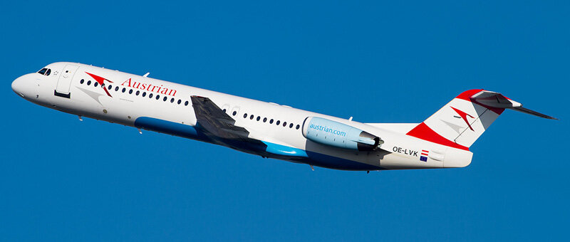 Самолет Fokker 100. Фото сайта samolety.org