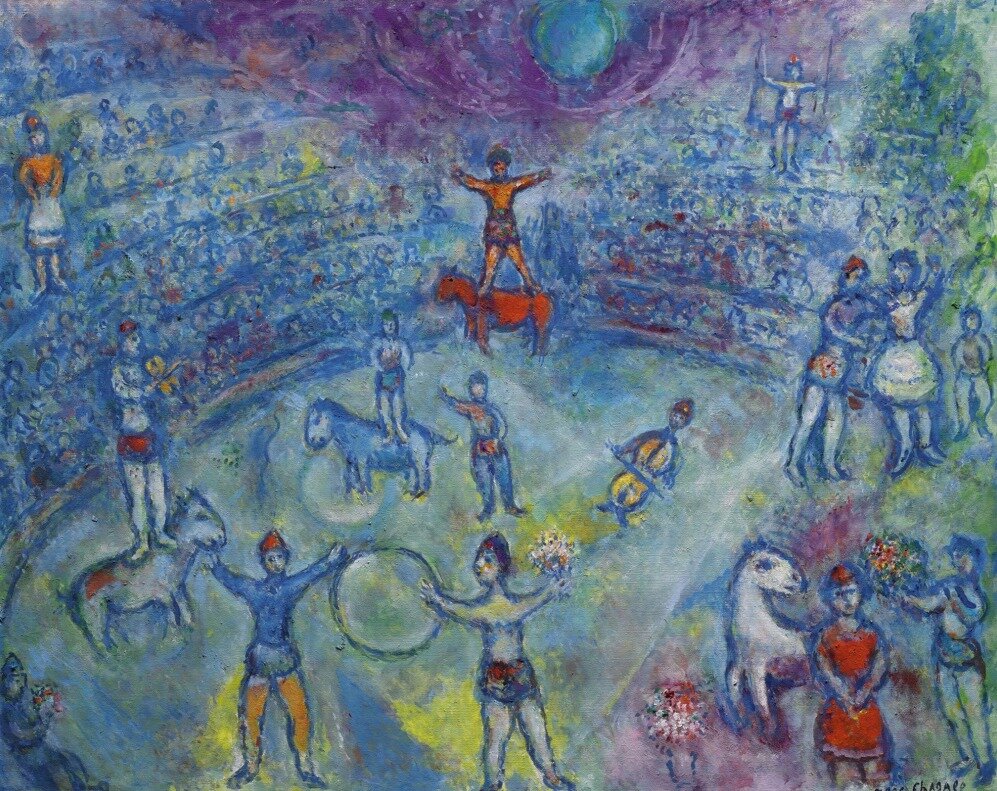 Марк Шагал, "Арена цирка"