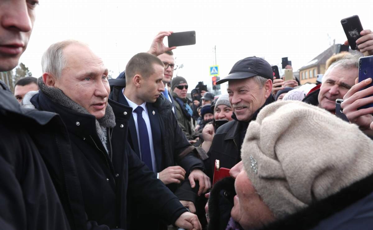 Владимир Путин обнадёжил и жителей города Усмани. Фото пресс-службы президента РФ.К словам