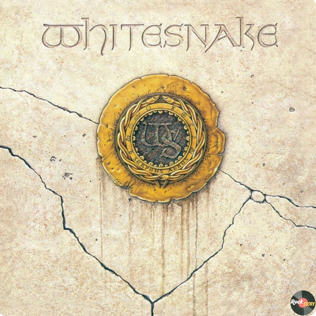 На фотографии: обложка альбома Whitesnake - Whitesnake 