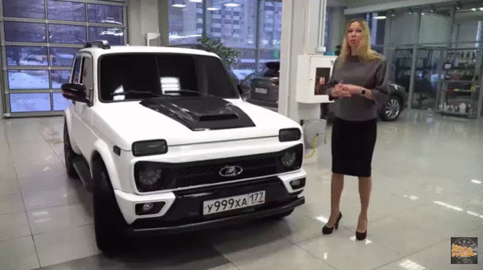 Лиса Рулит. Переделанная Нива - злобная панда