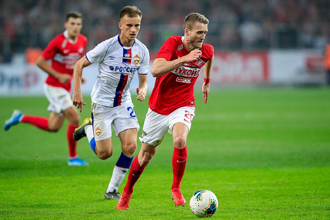 Тот самый матч, в котором Андре Шюррле сделал своё заключительное на данный момент результативное действие. 19 августа Спартак - ЦСКА. Фото официального сайта ФК Спартак Москва.