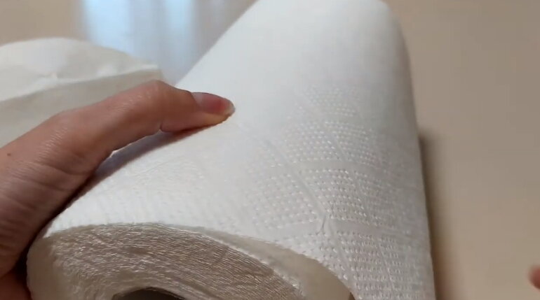 Обычный рулон с салфетками