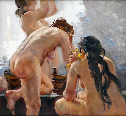 А.Герасимов. Советская общественная баня.