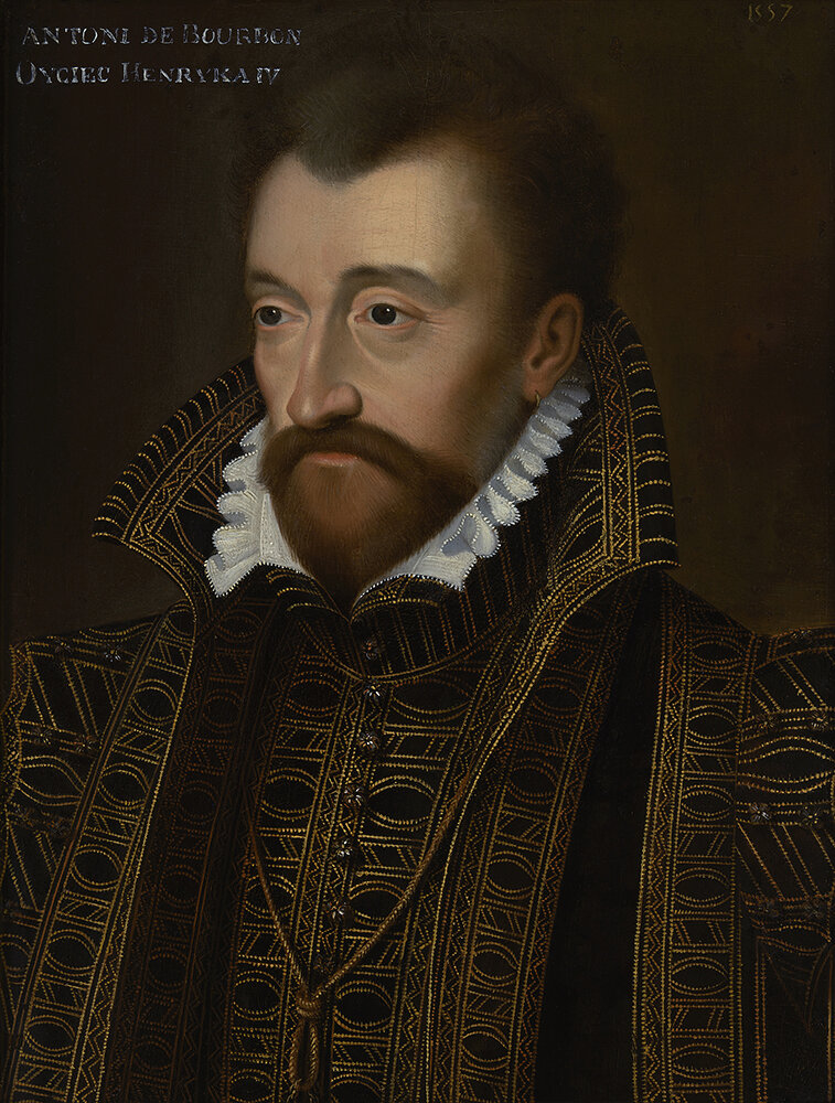 Антуан де Бурбон (1518-1562), 2-й герцог де Вандом (1537), Король Наварры (1555), отец Генриха, 1557