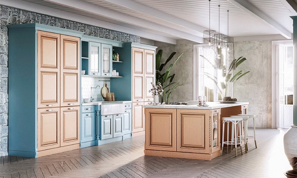 Кухня из массива ясеня Белладжио. Источник фото: https://russia-zov.ru/product-category/kuhni-zov/