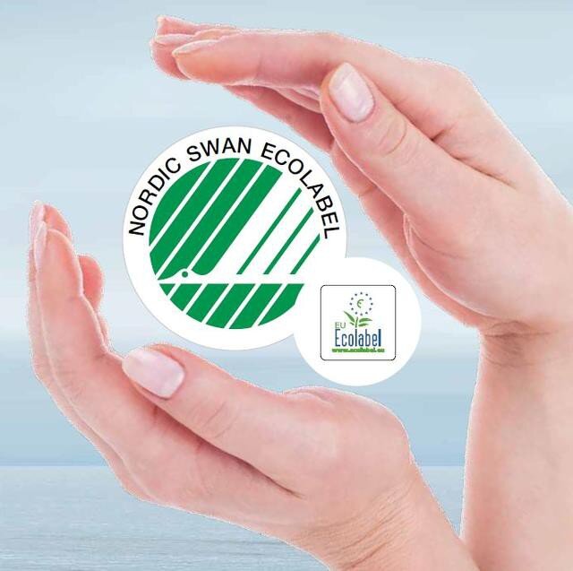 Экологичные знаки качества у краски Flugger