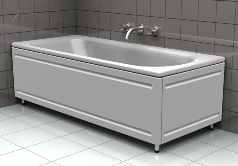 Стальная ванна в интерьере (фото из открытых источников)