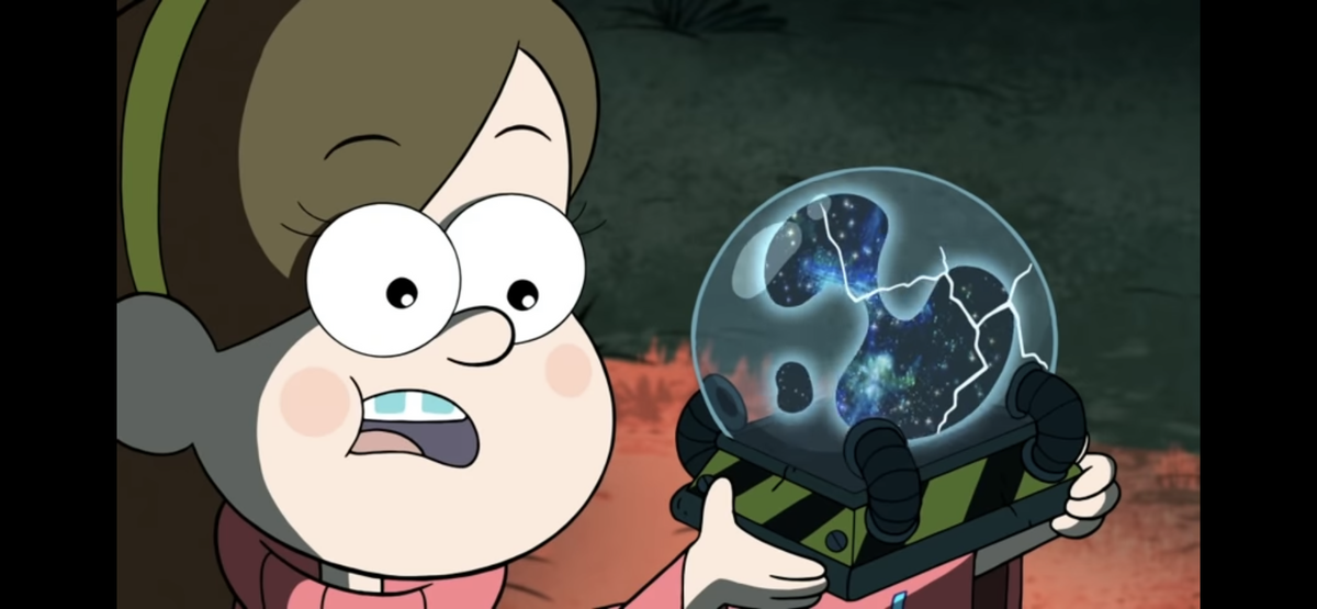 Кадр из мультиков. Что-то ее здесь завораживает...