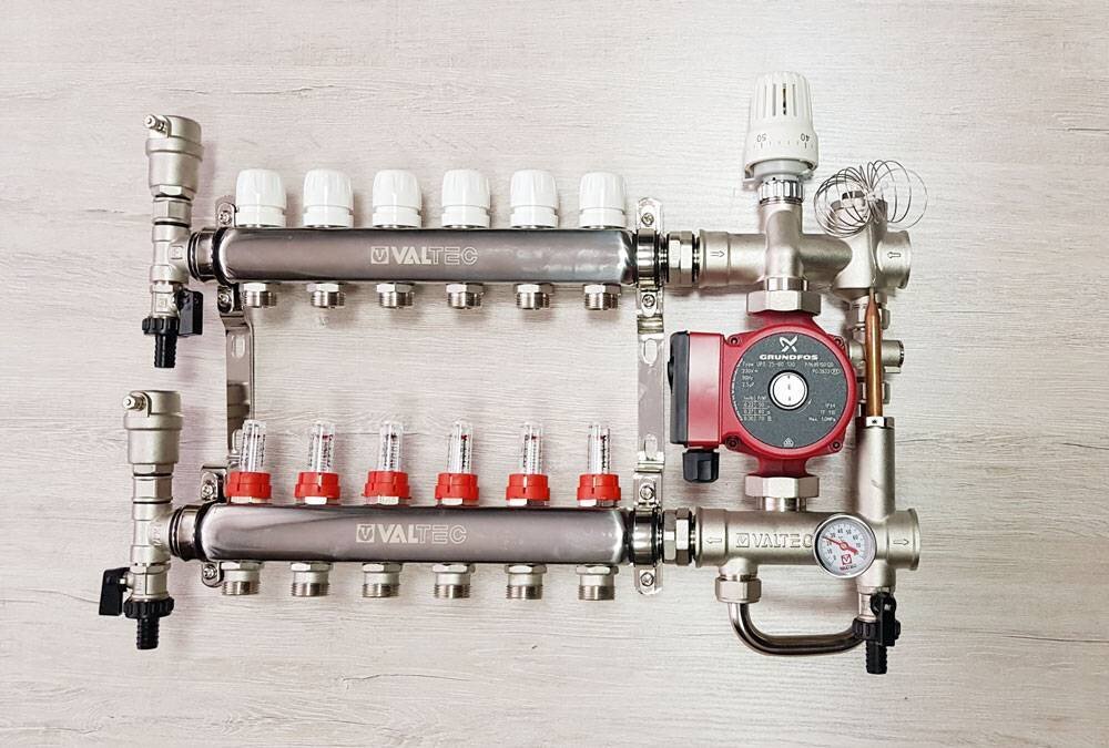 Какой коллектор для теплого пола выбрать – виды, варианты и схемы ...