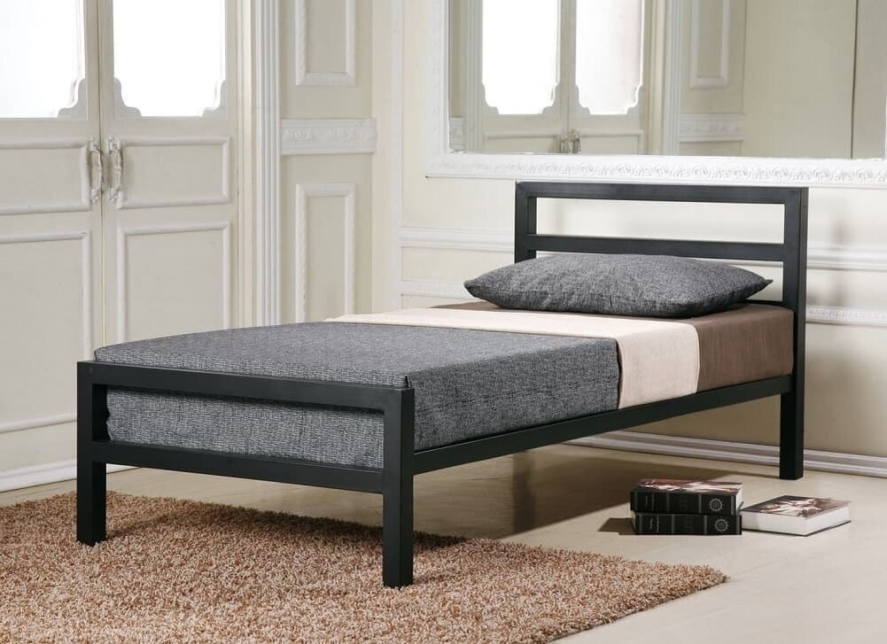 Металлическая одноярусная кровать "Валения" от производителя "RAMOS"