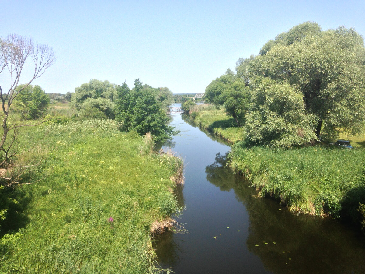 Речка Мжа на выезде из МереФы