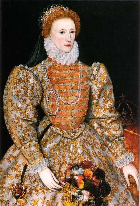 Portrait of Queen Elizabeth I by an unknown continental artist, 1575
