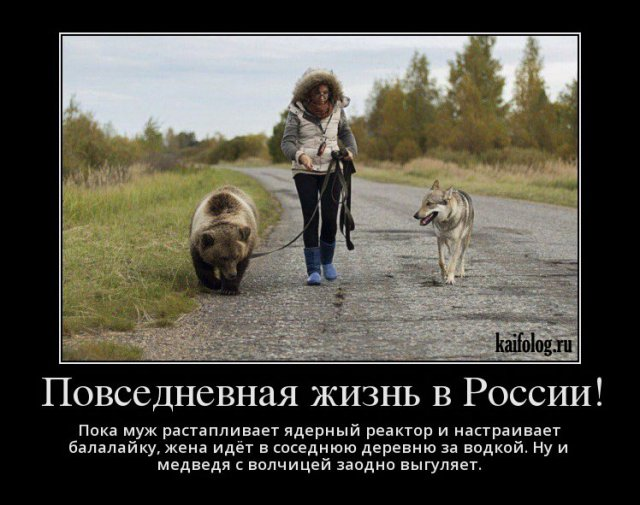 На волчицу видимо поводок не получилось одеть
