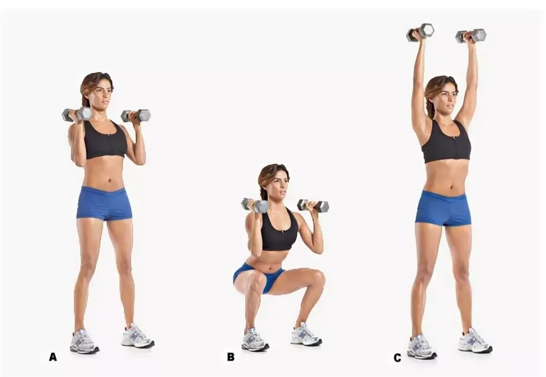 Back squat кроссфит. Приседания жим. Приседания с жимом гантелей. Присед плюс жим гантелей вверх. Landmine-жим.