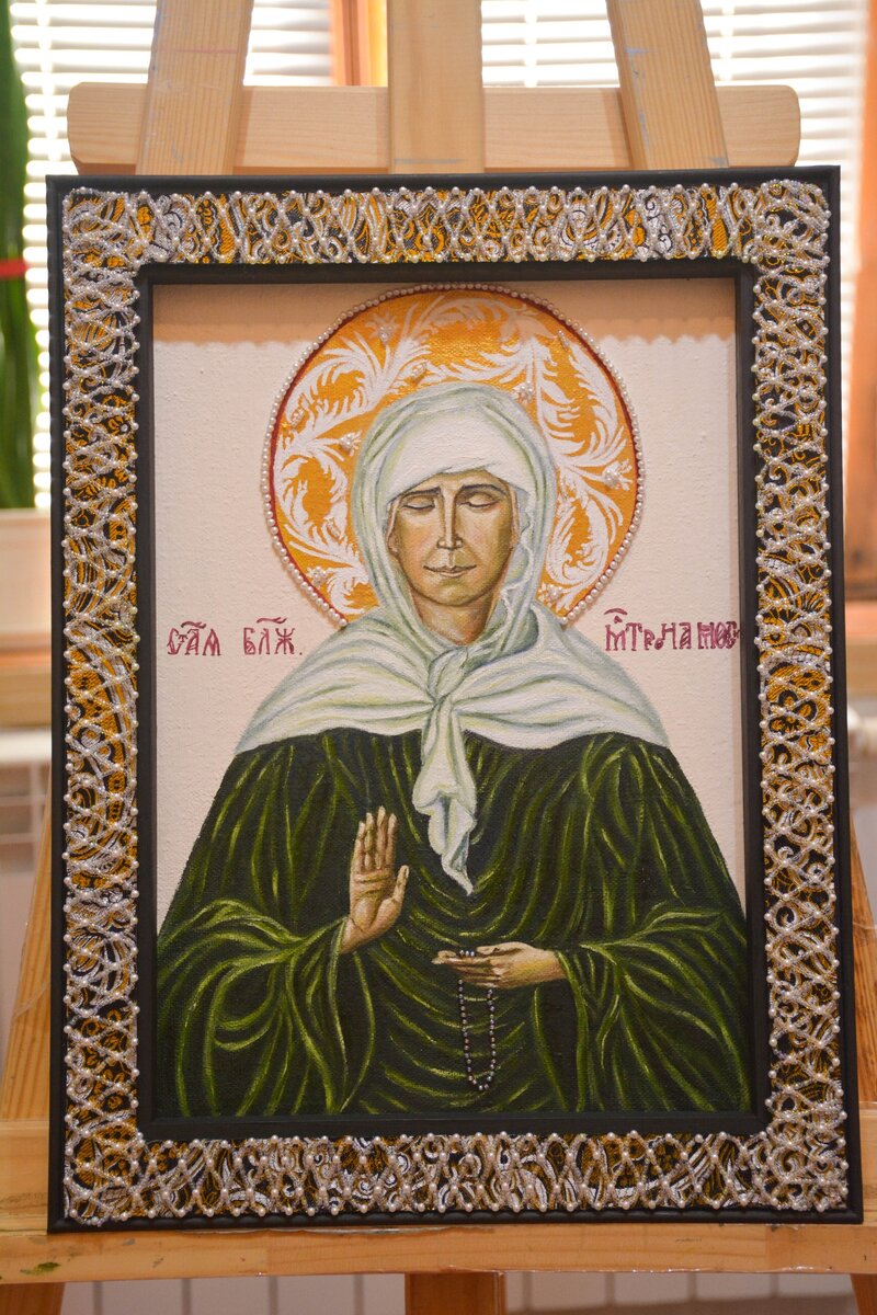Икона Святой Блаженной Матрёны-Целительницы