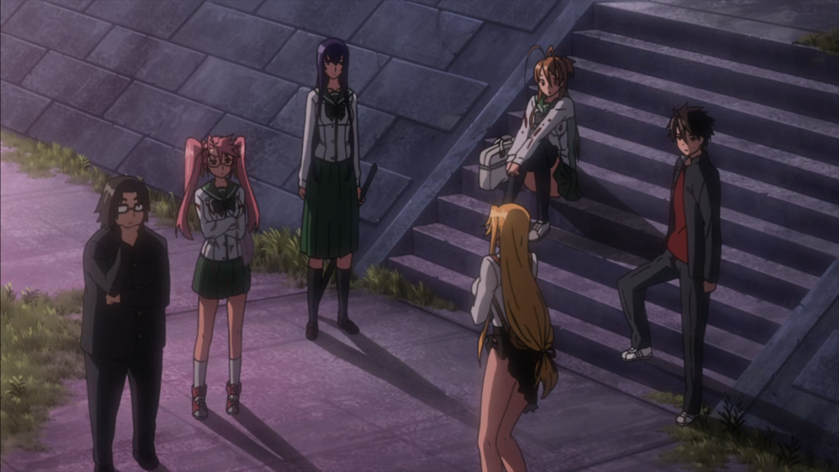 скриншот из аниме Школа мертвецов