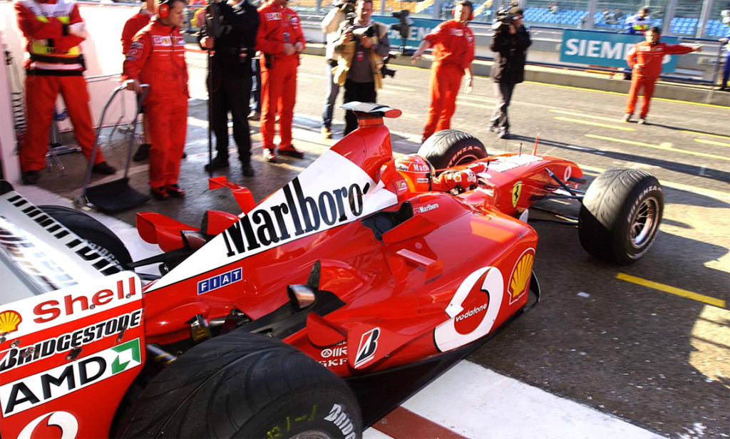 Шумахер Ferrari f2002