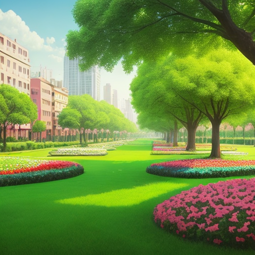 Город с цветами