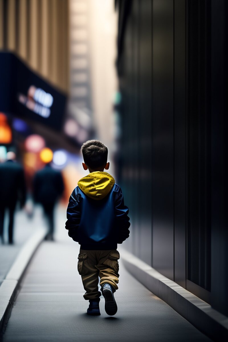 Мальчик по имени Тимми жил в небольшой деревне, окруженной зеленью и просторами. Его мир состоял из узких улочек, где каждый знал каждого. Однако однажды летним днем его родители решили отправиться в большой город, чтобы провести там выходные. Тимми был впервые в таком большом и шумном месте, и его сердце билось от волнения.

Город был огромным и многолюдным. Высокие небоскребы тянулись к небу, а автомобили мчались по шумным улицам. Родители взяли Тимми с собой на прогулку по городу, но в какой-то момент они отвлеклись, чтобы посмотреть витрину магазина, и Тимми остался один.

Первое, что он почувствовал, это панику. Город был таким непохожим на его деревню, и он не знал, куда идти. Он попытался найти своих родителей, но вокруг было так много незнакомых лиц, и городская суета делала его поиски бесполезными.

Тимми начал плакать и бродить по улицам, надеясь, что его родители найдут его. Он подошел к полицейскому и рассказал ему о своей потере. Полицейский успокоил его и взял его в машину. Они объехали несколько кварталов и наконец доехали до большой площади, где стояли его родители, встречаясь с полицией.

Родители были облегчены и обнимали Тимми так крепко, словно боялись его потерять навсегда. Он чувствовал, что безопасен и счастлив вернуться домой. Город оказался захватывающим местом, но для маленького мальчика он был слишком большим и сложным.

Эта история о потерянном мальчике учит нас ценить безопасность и заботу, которые нам предоставляют наши близкие, и напоминает нам о важности осторожности и внимания, особенно в незнакомых местах.