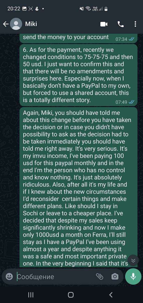 And now that bitch dares message me about her "getting through something big" and basically dying. She pathetically says she stopped caring about me when I stopped caring about her. Yeah. My patience with her was enourmous. She never ever gave any shit about my circamstances. always ignored my questions, been lying stright to my face all the time. Bad, bad person. Stay away from her. 
