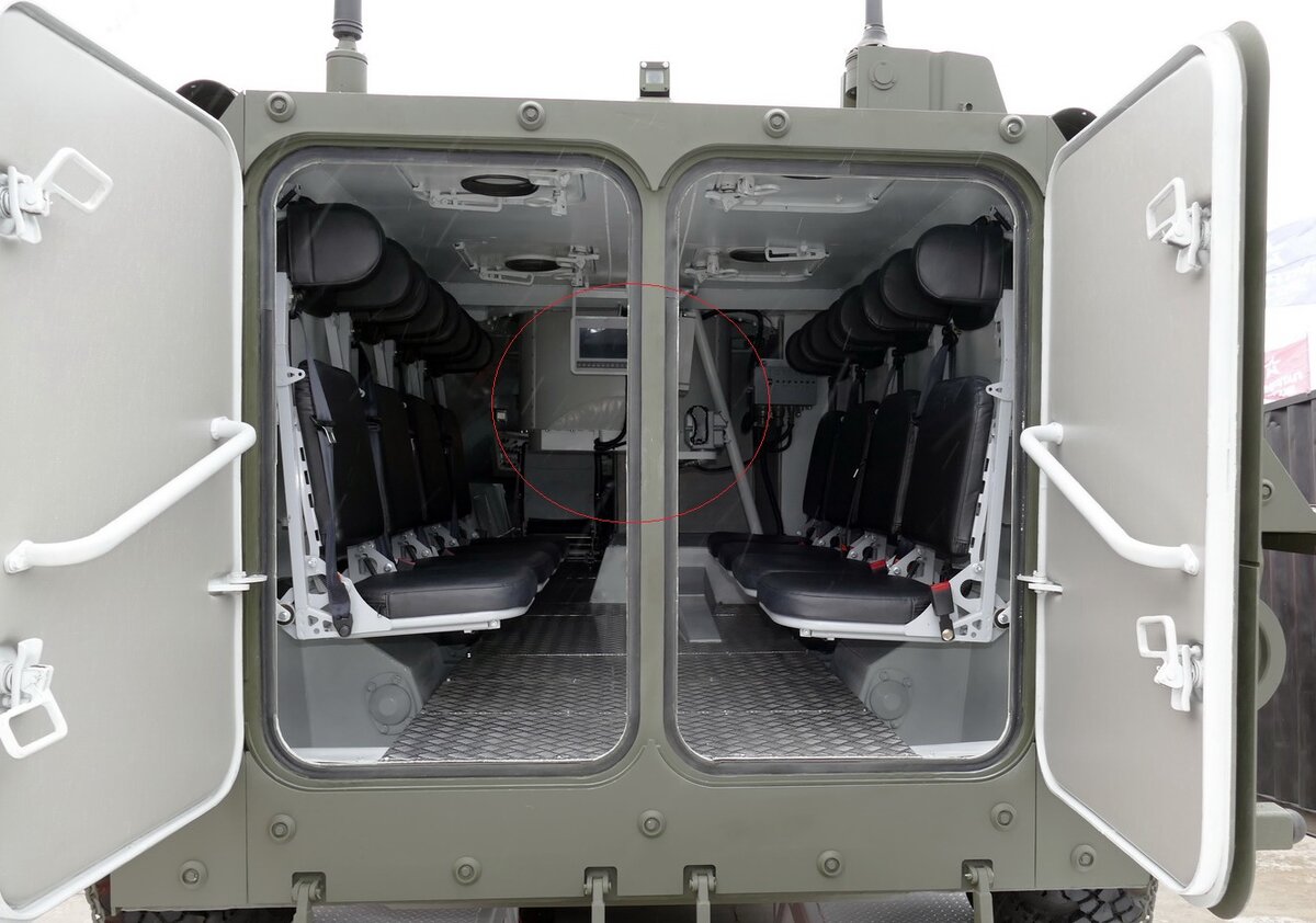 Нижняя часть боевого модуля. 