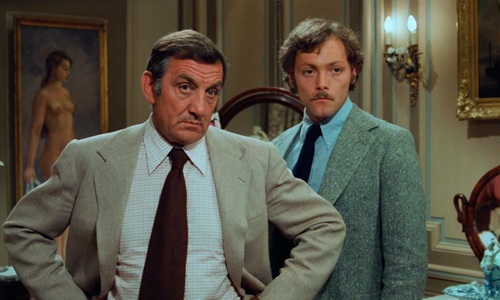 Лино Вентура и Патрик Деваэр в фильме "Прощай, полицейский" (1975)