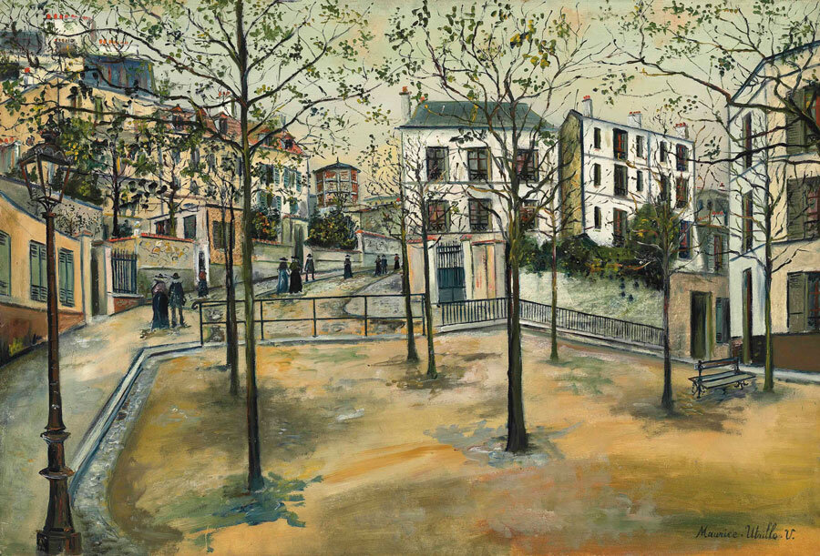 Maurice Utrillo. Place Ravignan, ок. 1916