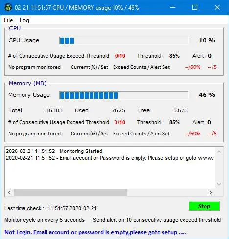 CPU Monitor and Alert