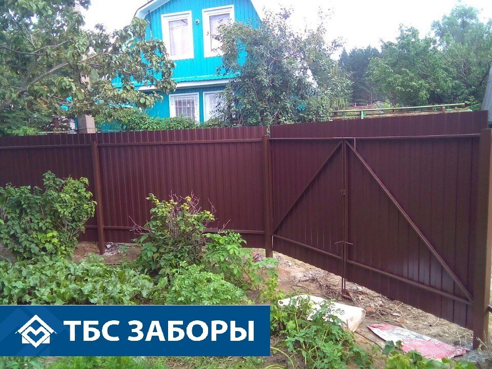 ТБС Заборы - двухсторонний профнастил